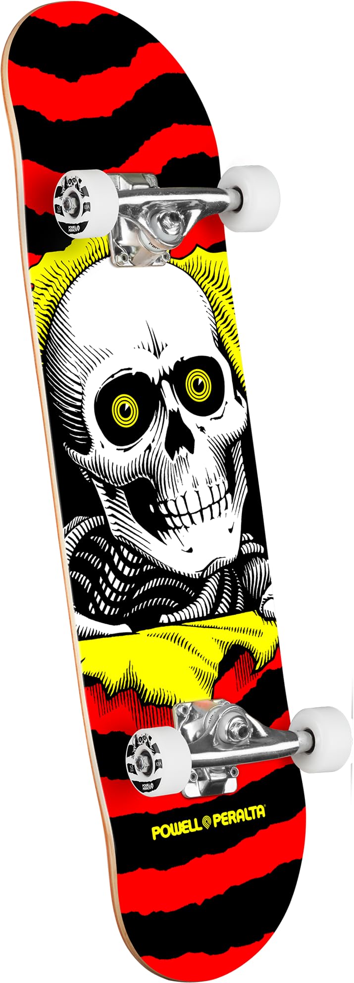 Powell Peralta Ripper Skateboard Complete, Red/Yellow, 7.75